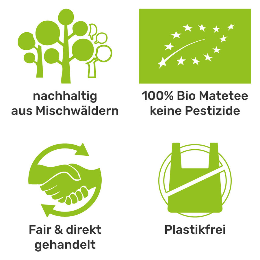 Bio Mate Tee geröstet.