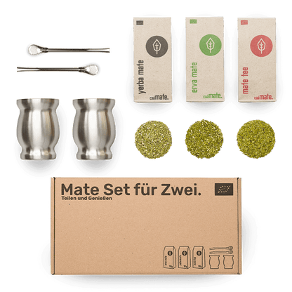 Mate set for 2 stainless steel